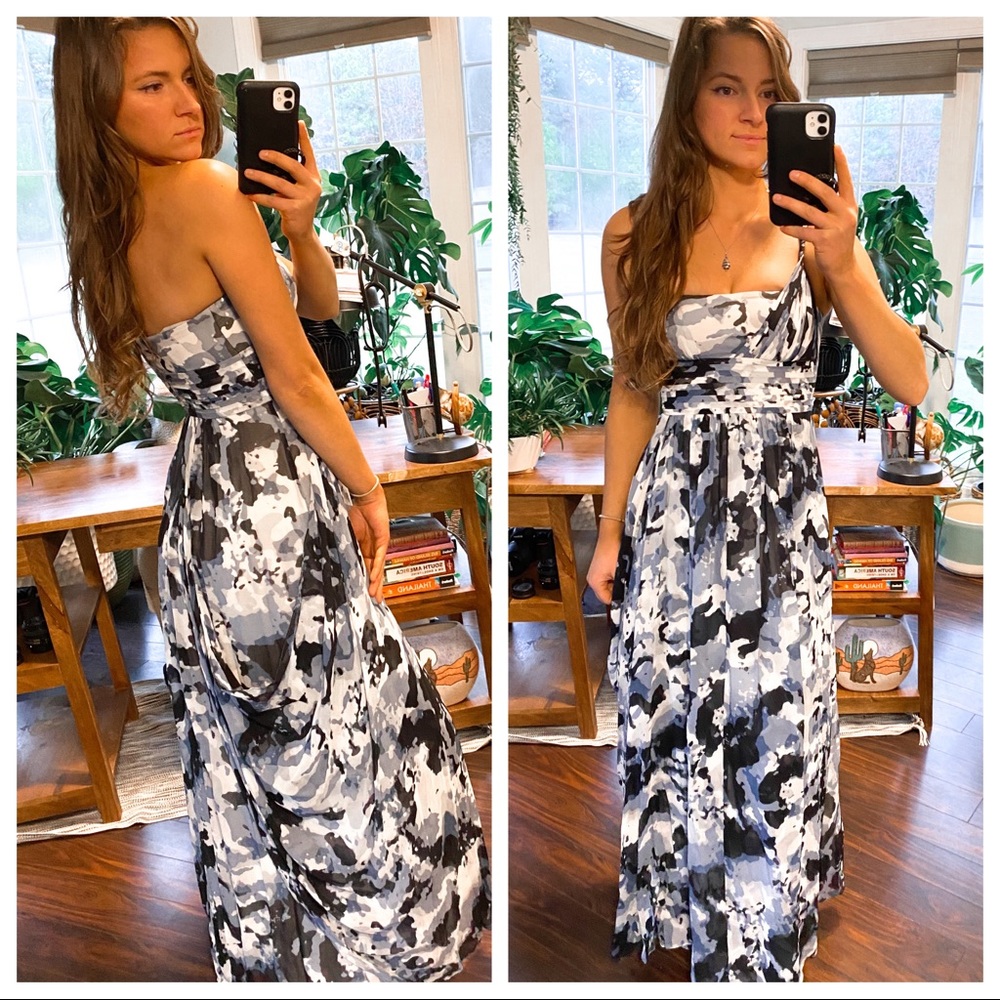 BCBG x REVOLVE one shoulder GOWN
